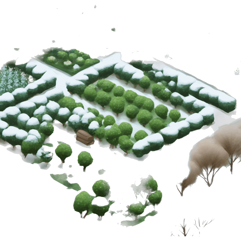 Garden in winter emoji