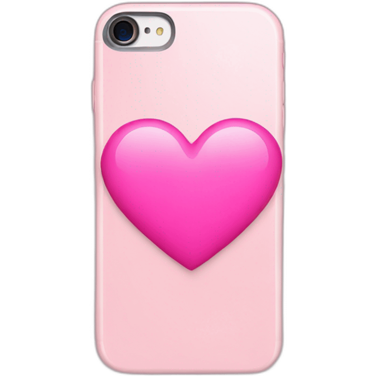 pink iPhone heart emoji