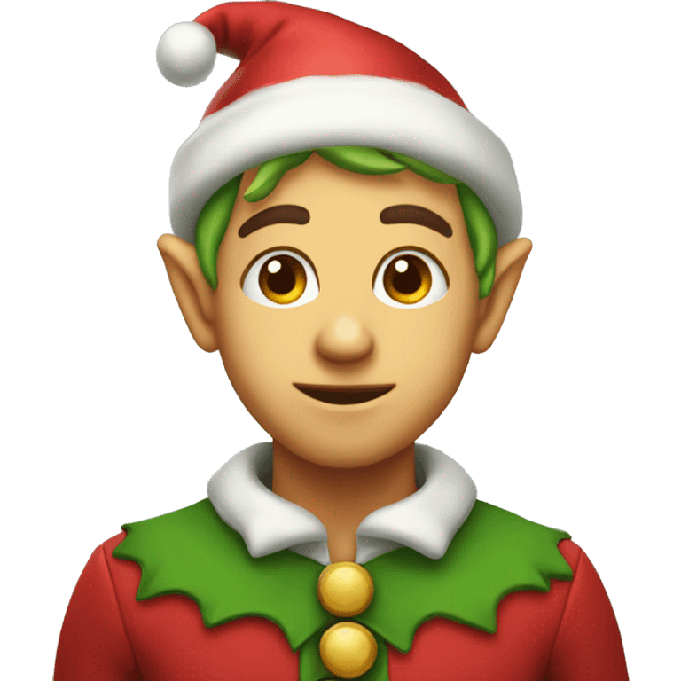 christmas elf cute emoji