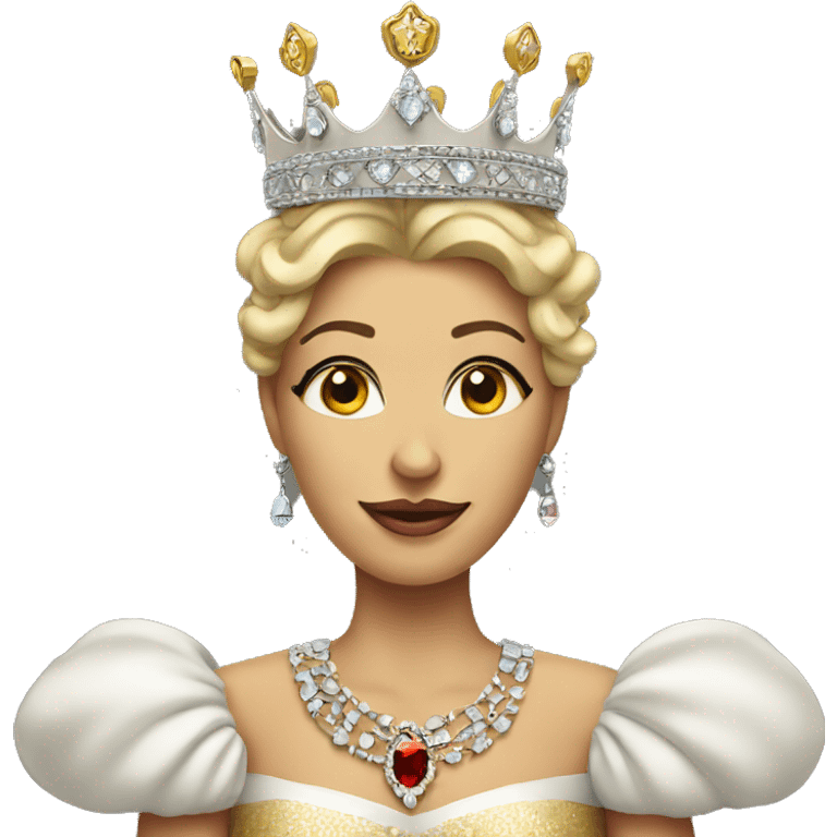 Queen with crown and Jewels  emoji