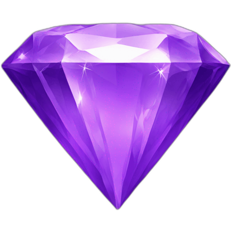 purple shining diamond emoji