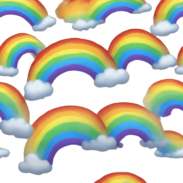 Rainbow happy emoji  emoji