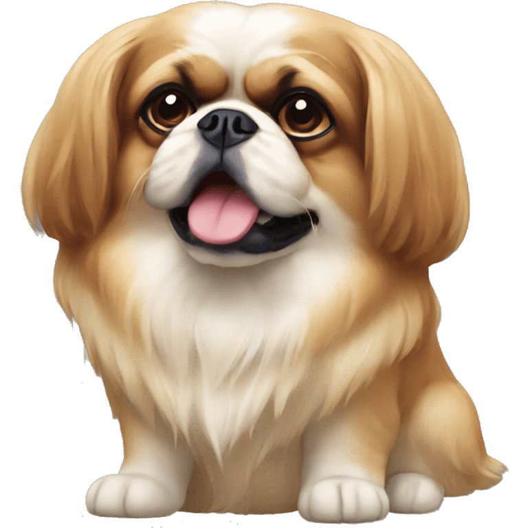 pekingese king charles dog emoji