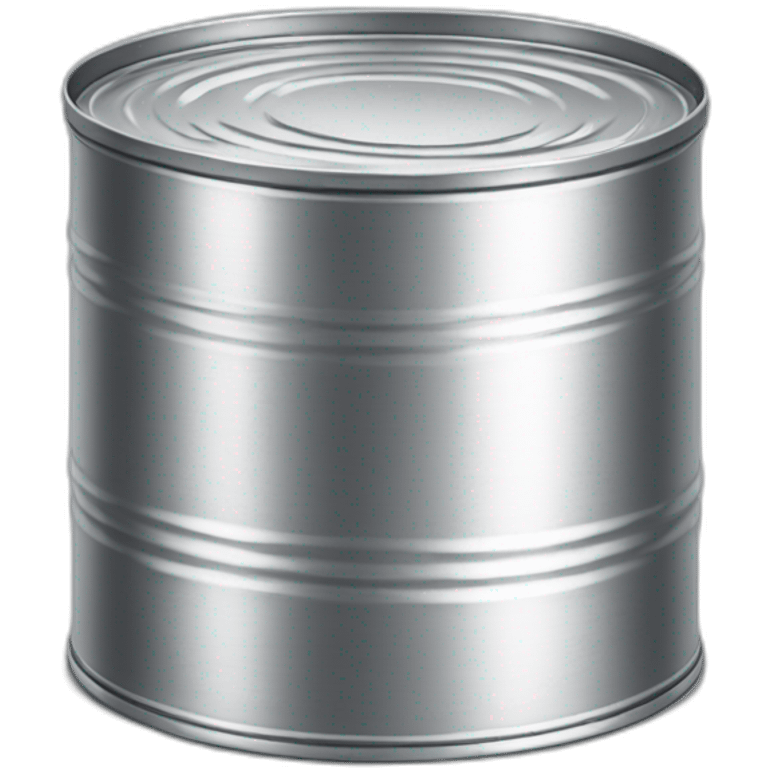 Open Empty Tin Can Isolated emoji