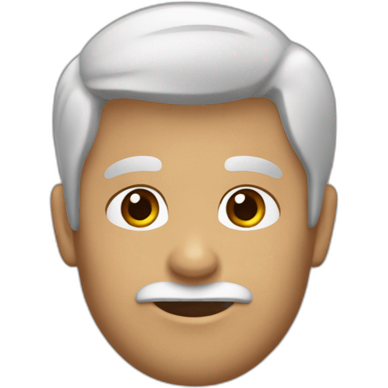 un chico de piel blanca, con pelo marrón y ojos marrones emoji