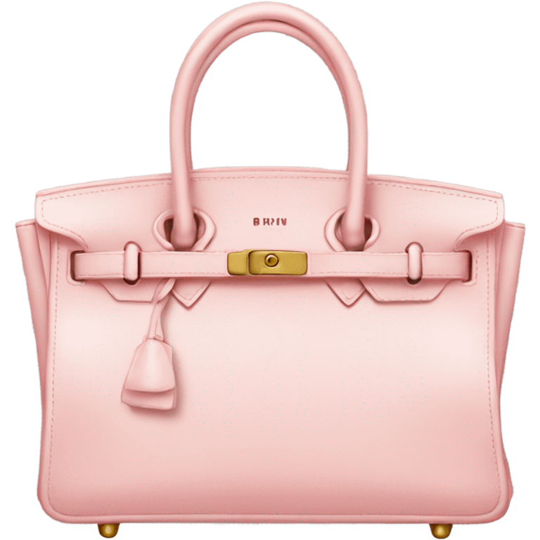 Light pink birkin bag  emoji