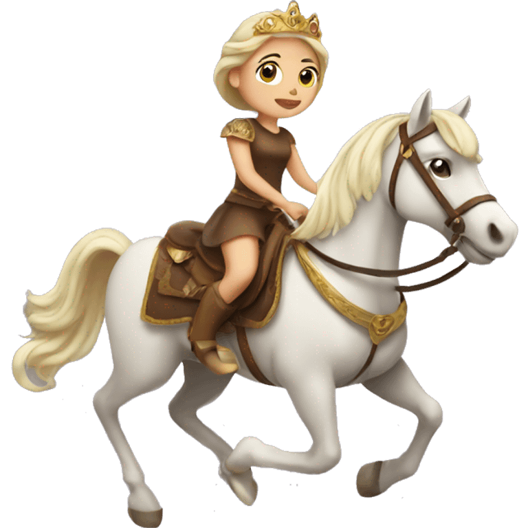 Princess riding horse emoji