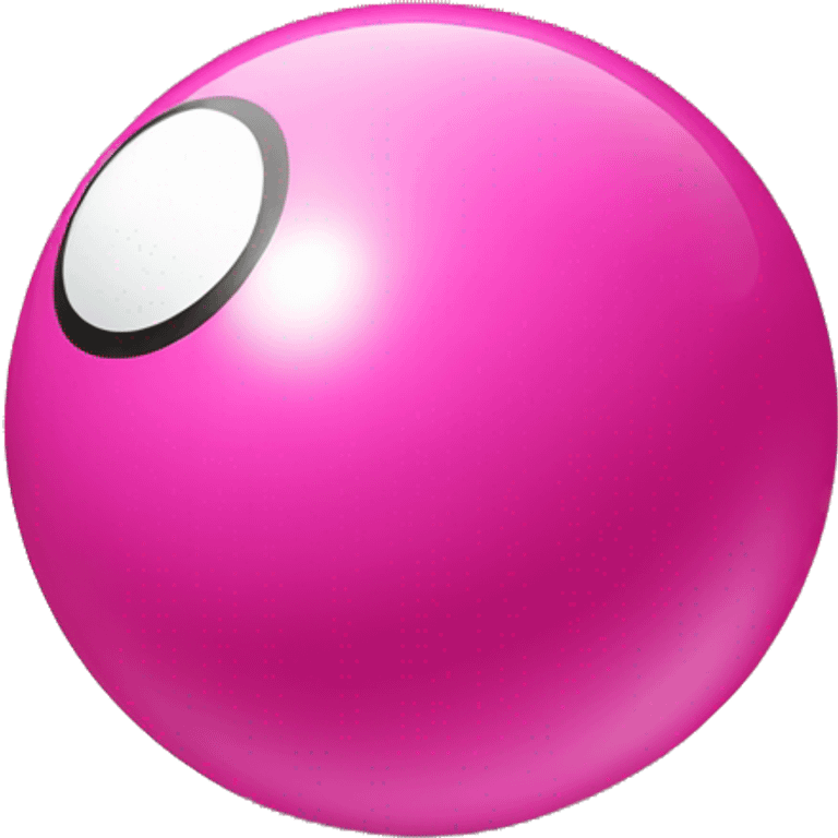 Pink 8 ball emoji