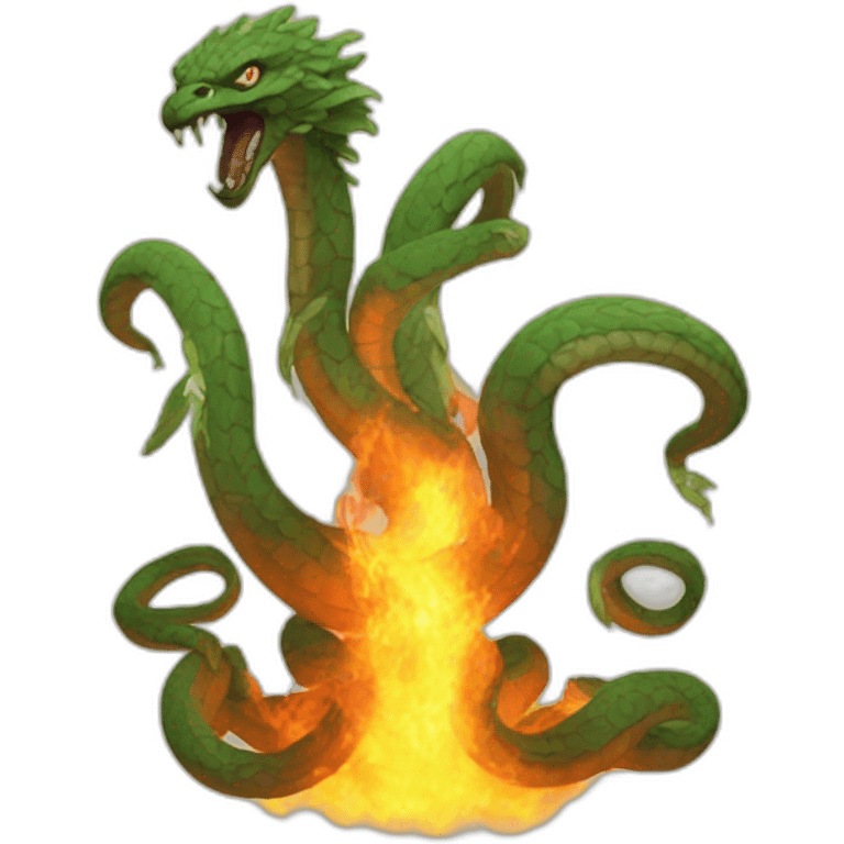 burning hydra emoji