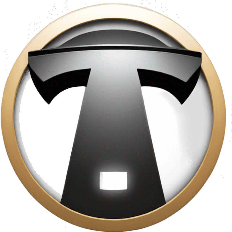 Emoji of Tesla logo emoji