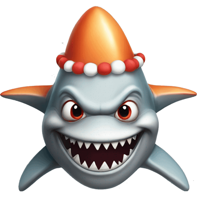 shark clown emoji