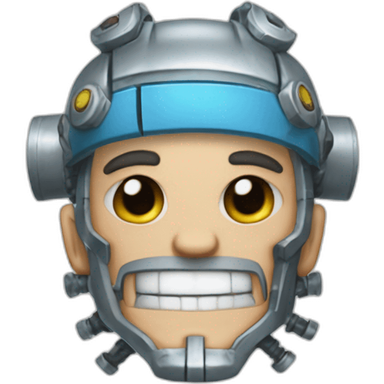 the cyborg shipwright Franky "One piece" emoji