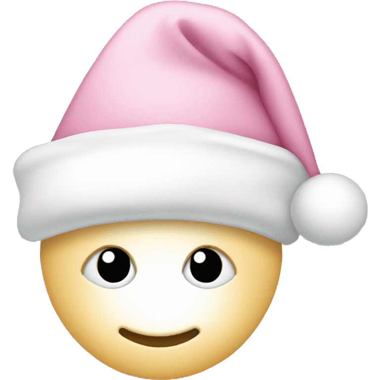 light pink santa hat emoji