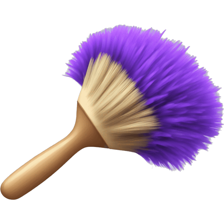 Purple dust brush  emoji