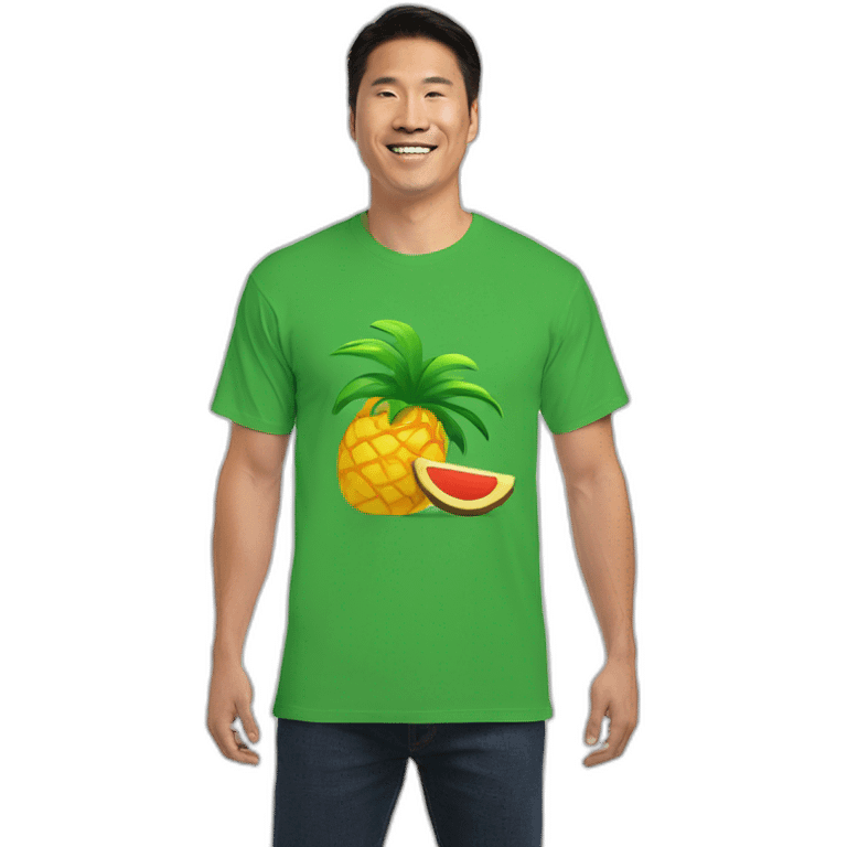 hawaian tshirt with a loading emoji