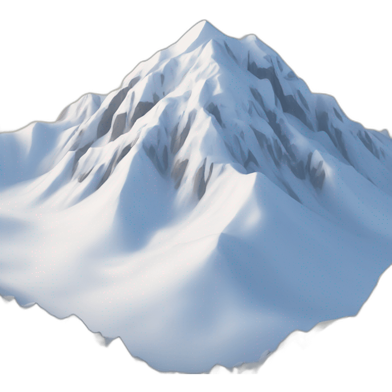 mountain covered by snow emoji