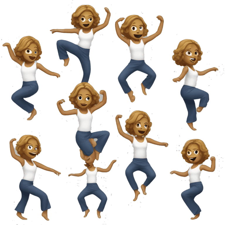 White Woman Dancing  emoji