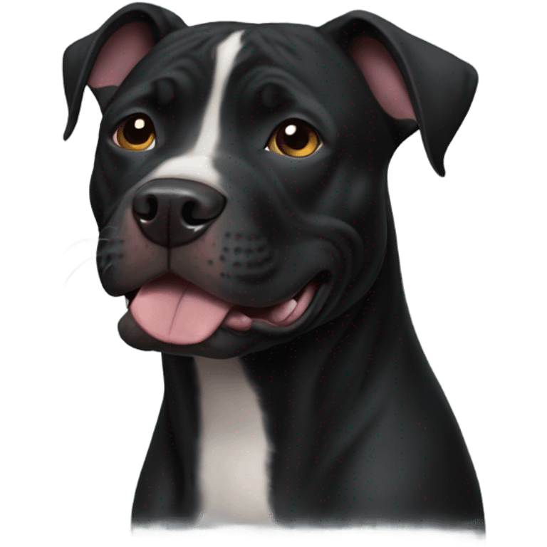 black pitbull  emoji