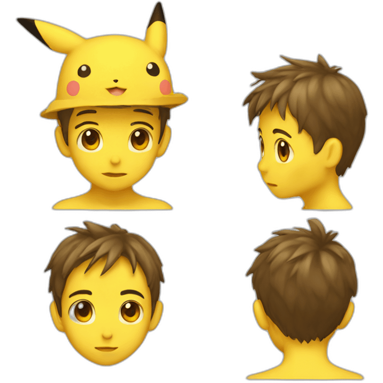 picachu-human-face emoji