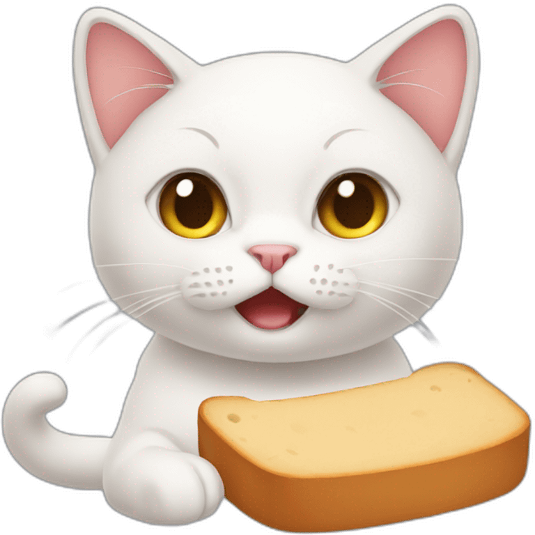 cat dont like bread emoji