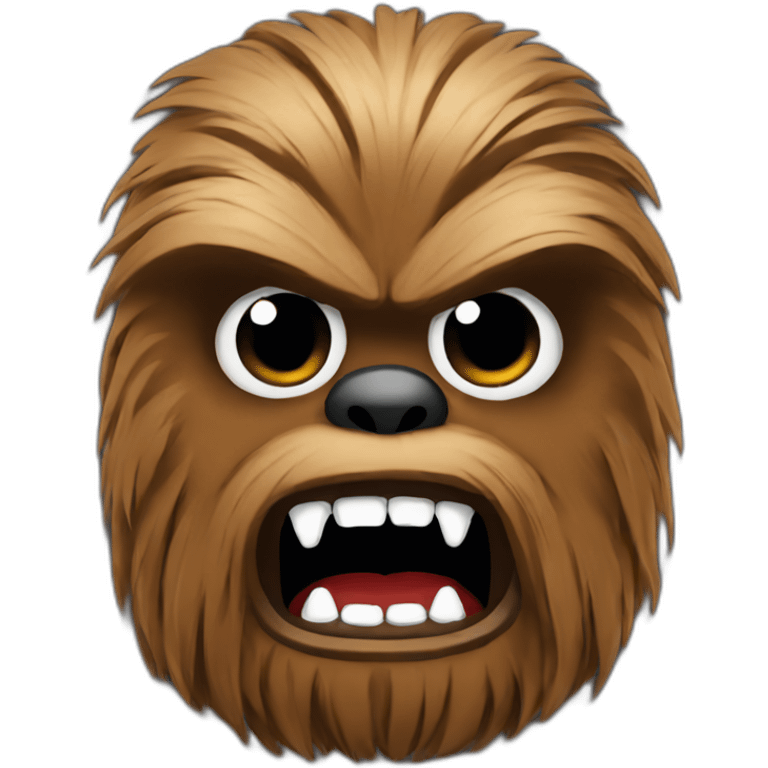 Censored words angry Chewbacca emoji