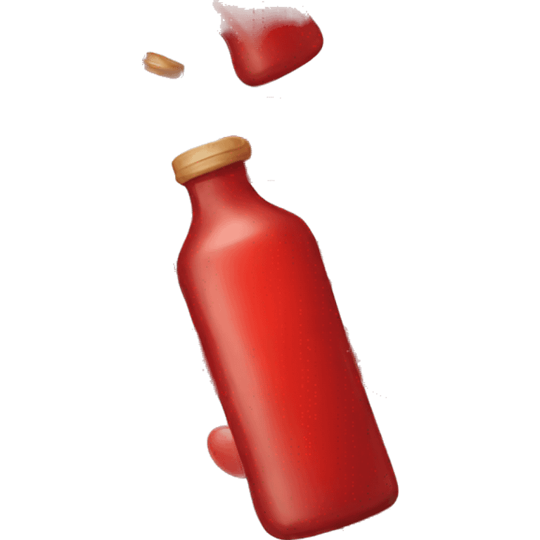 small red bottle emoji