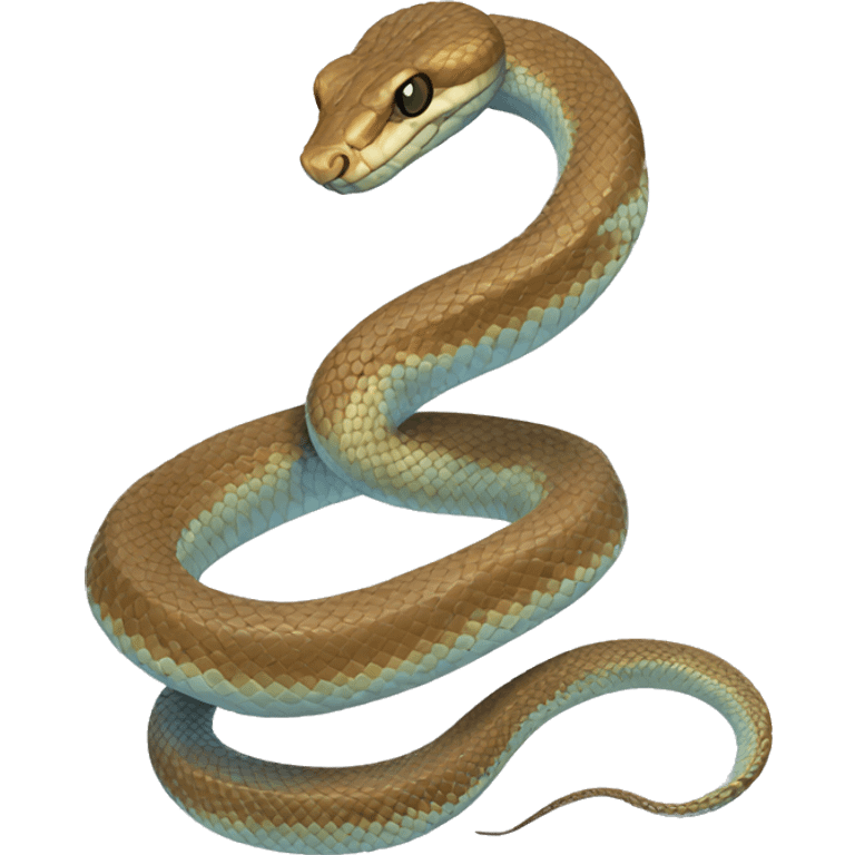 Blue viper snake white belly emoji