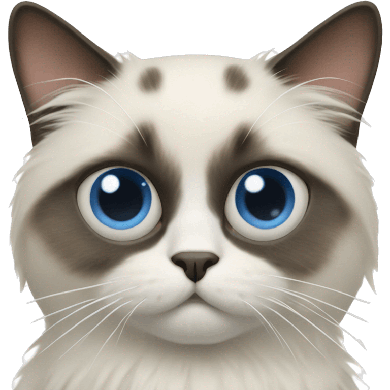 Three-eyed Ragdoll cat emoji