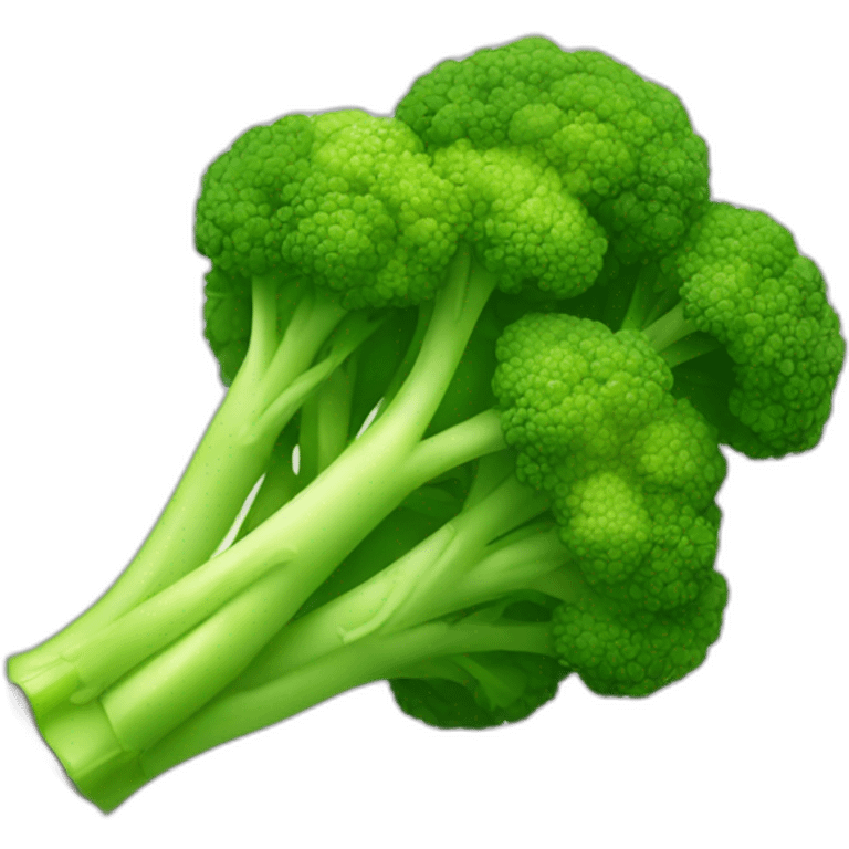 Un brocoli qui fume un cigare emoji