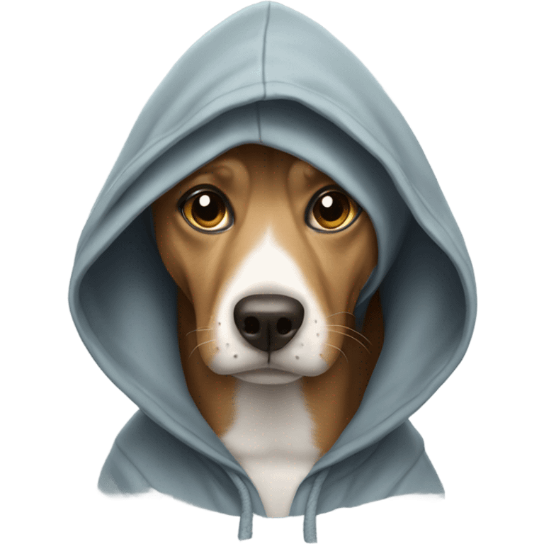 dog wearing hoodie emoji