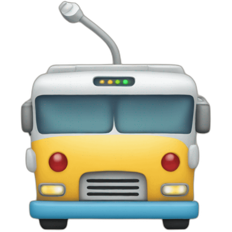 a router on a bus emoji