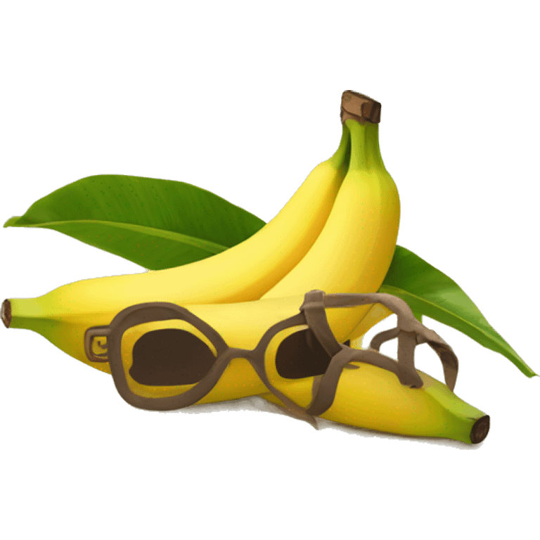 Banane at the beach emoji