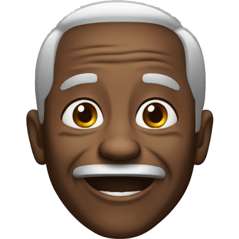 Old black man happy emoji