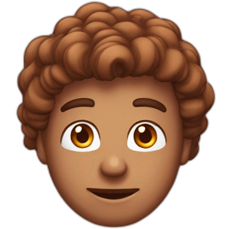 Een rare man met bruin haar die lang is met een zonebril emoji