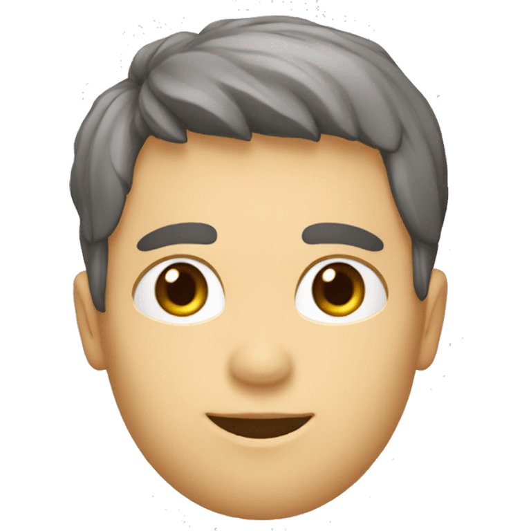 Un garçon avec les cheveux châtains et les yeux kaki et italien emoji