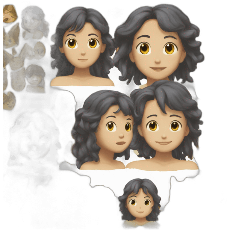 Princesse mononoké of the studio ghibli movies emoji