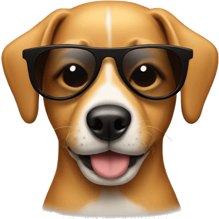 Dog with sunglasses emoji