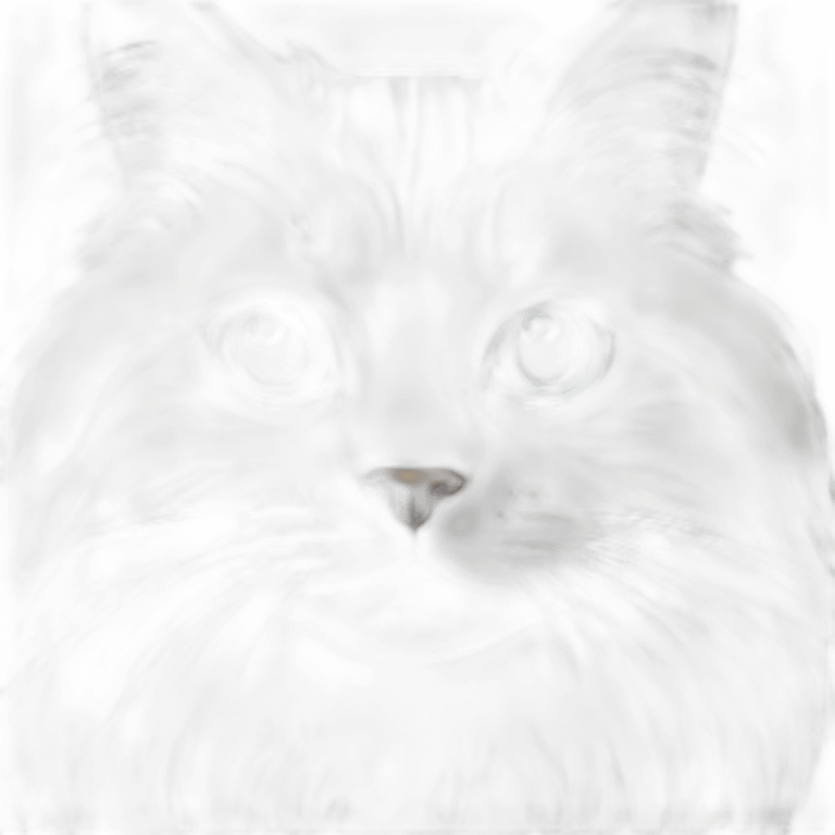 Siberian cat with blue eyes emoji