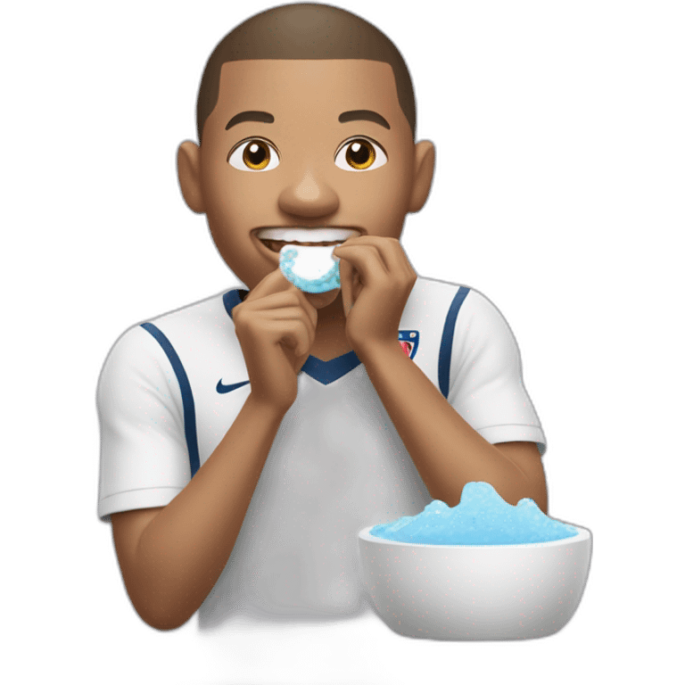 kylian mbappe, brushing teeth emoji