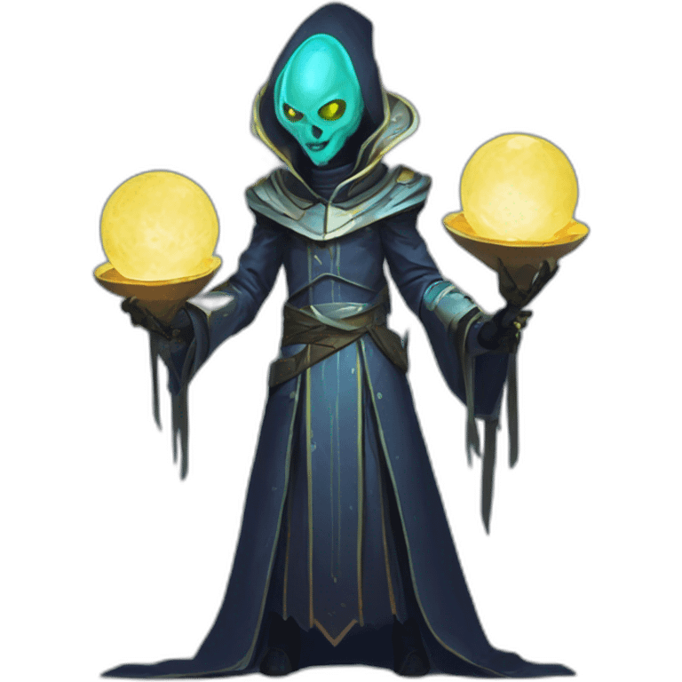 alien priest scifi roguelike rpg style inspired by slay thee spire emoji