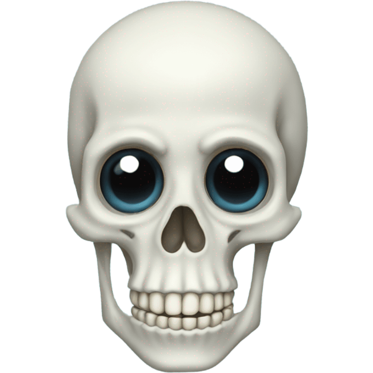 Watery eye skeleton emoji