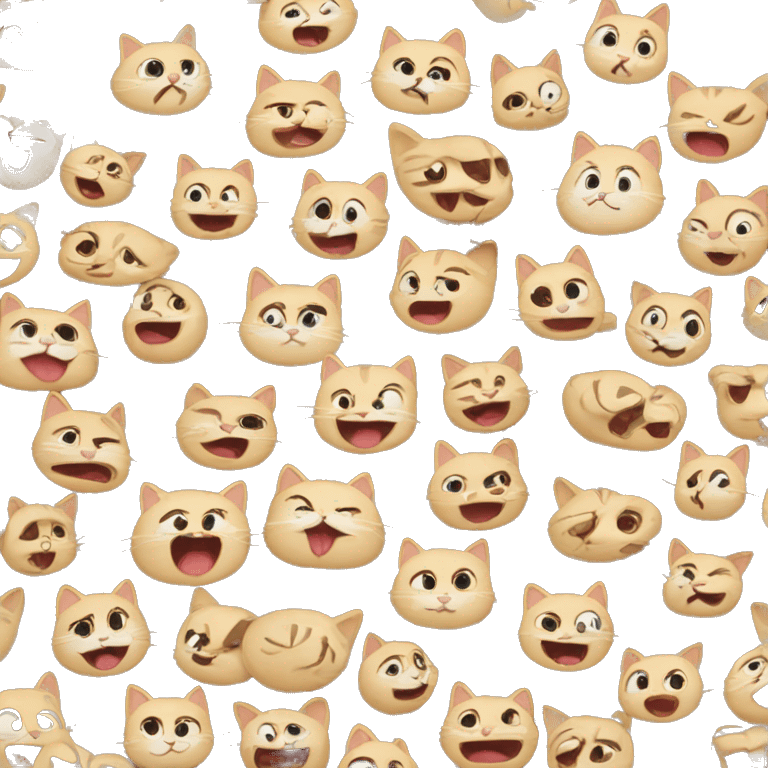 Cat face reactions emoji