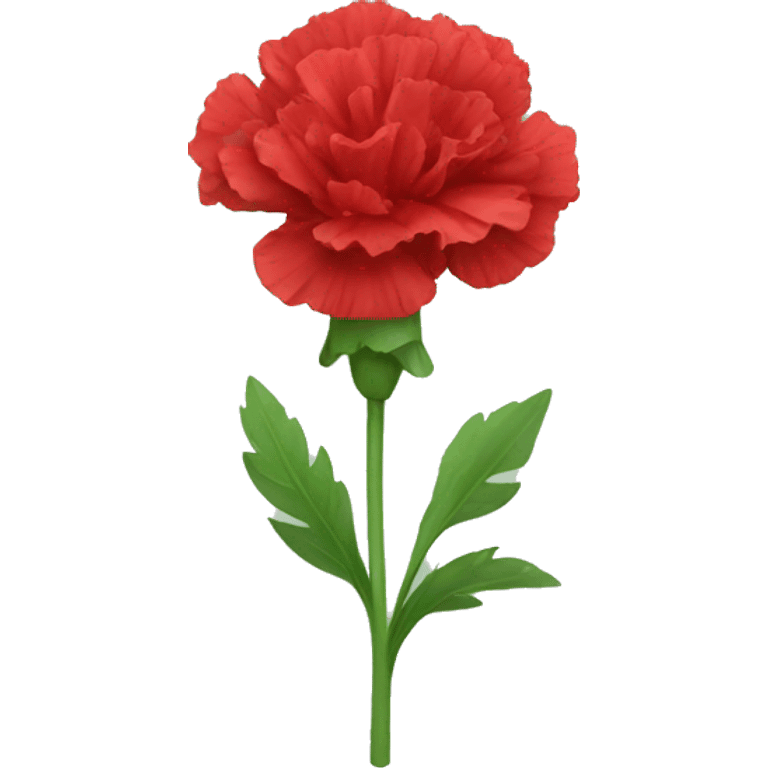 red Carnation flower emoji