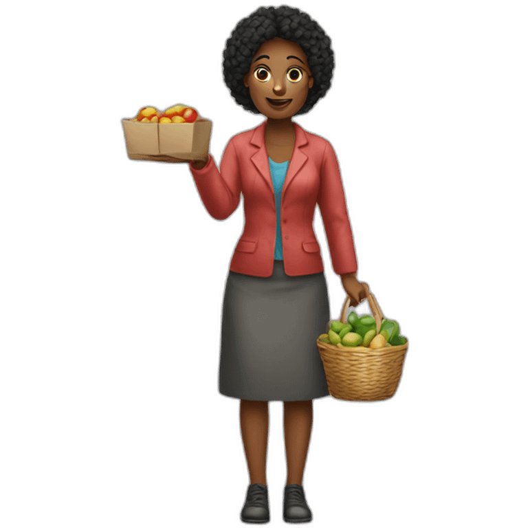 Woman seller emoji