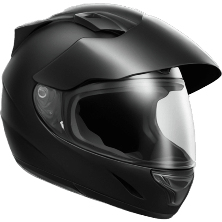 Black Motorcycle helmet profile sport emoji