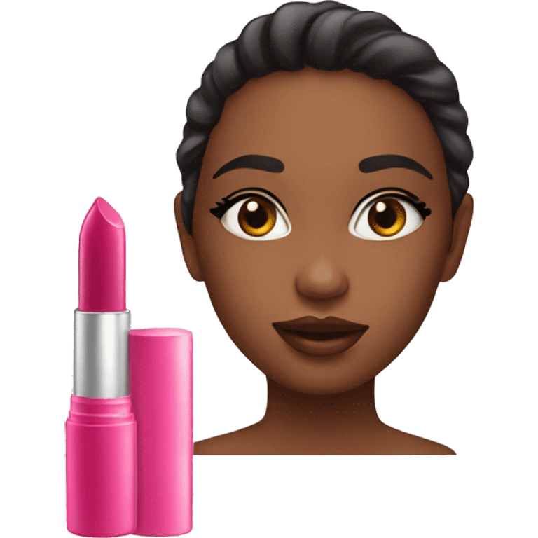 Lipgloss with girl emoji