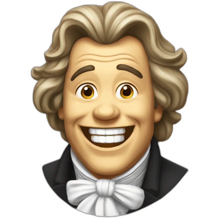 Beethoven laughing emoji