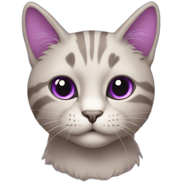 cat purple emoji