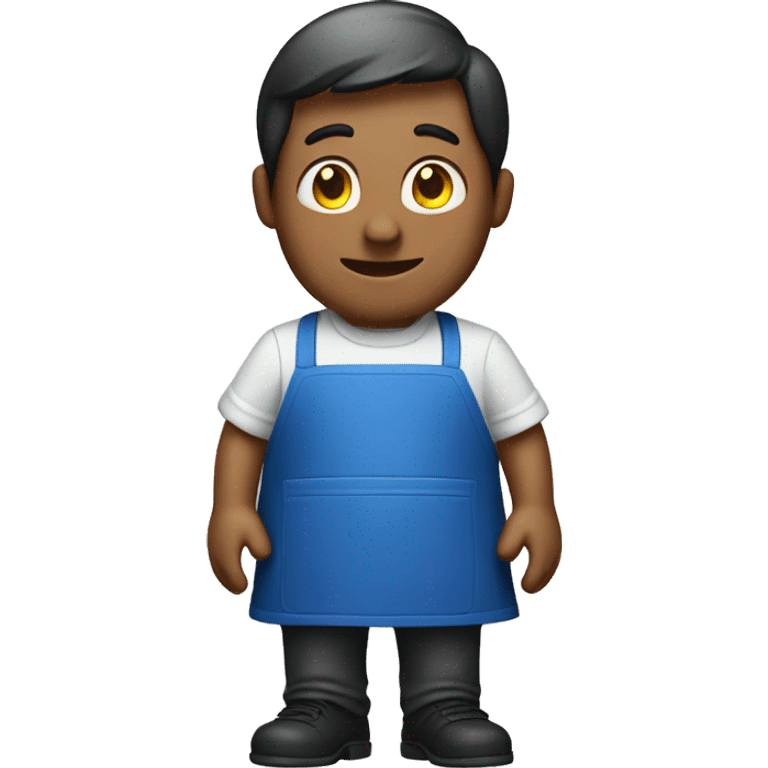 guy in a blue apron cook emoji