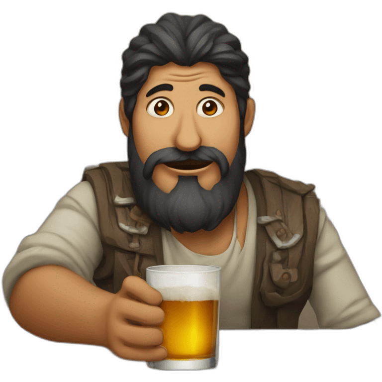 ganjar pranowo drinking alcohol emoji